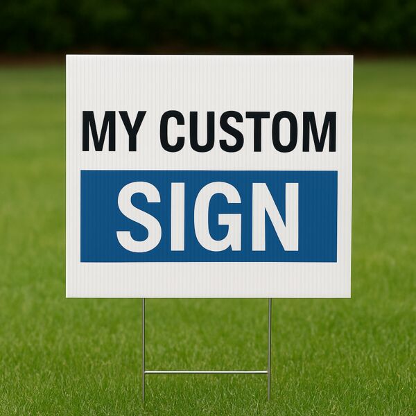 Custom Printed Coroplast Signage Inhouse Thumbnail